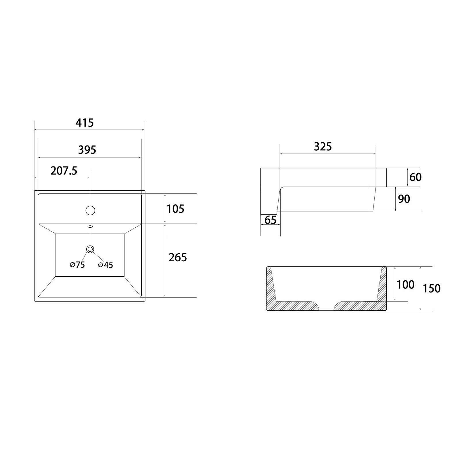 �������� ��������� ABBER Rechteck AC2208MCG ������-������� �������