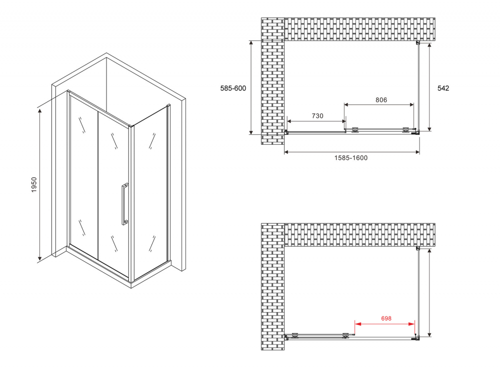 ������� ������ ABBER Schwarzer Diamant AG30160BH-S60B