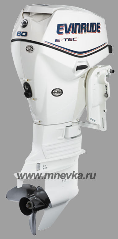  Evinrude E60 e-tech 2012,  white