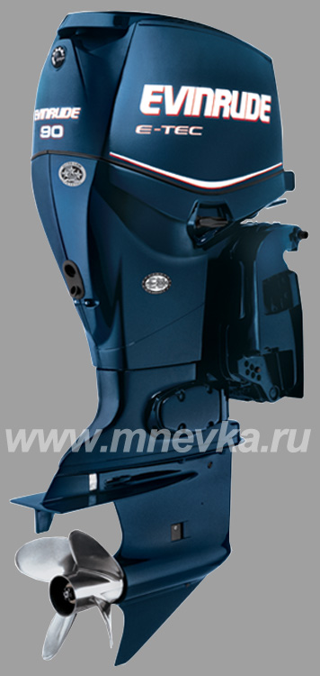  Evinrude E90 E-TEC 2012,  blue