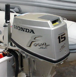 двигатель для моторной лодки - honda bf15 sh u