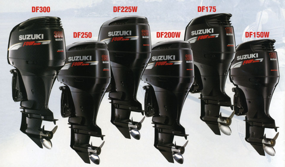 4-   suzuki DF300, DF250, DF225W, DF200W, DF175W, DF150W, DF140W, DF115W